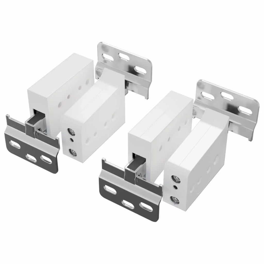 Supporto per Armadio Appeso 2 pcs Bianco 70 x 48 x 19 mm 864831