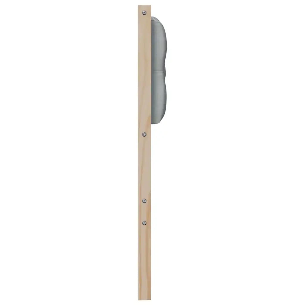 Testiera | Testata Marrone e grigio chiaro 80 cm Legno di pino massello