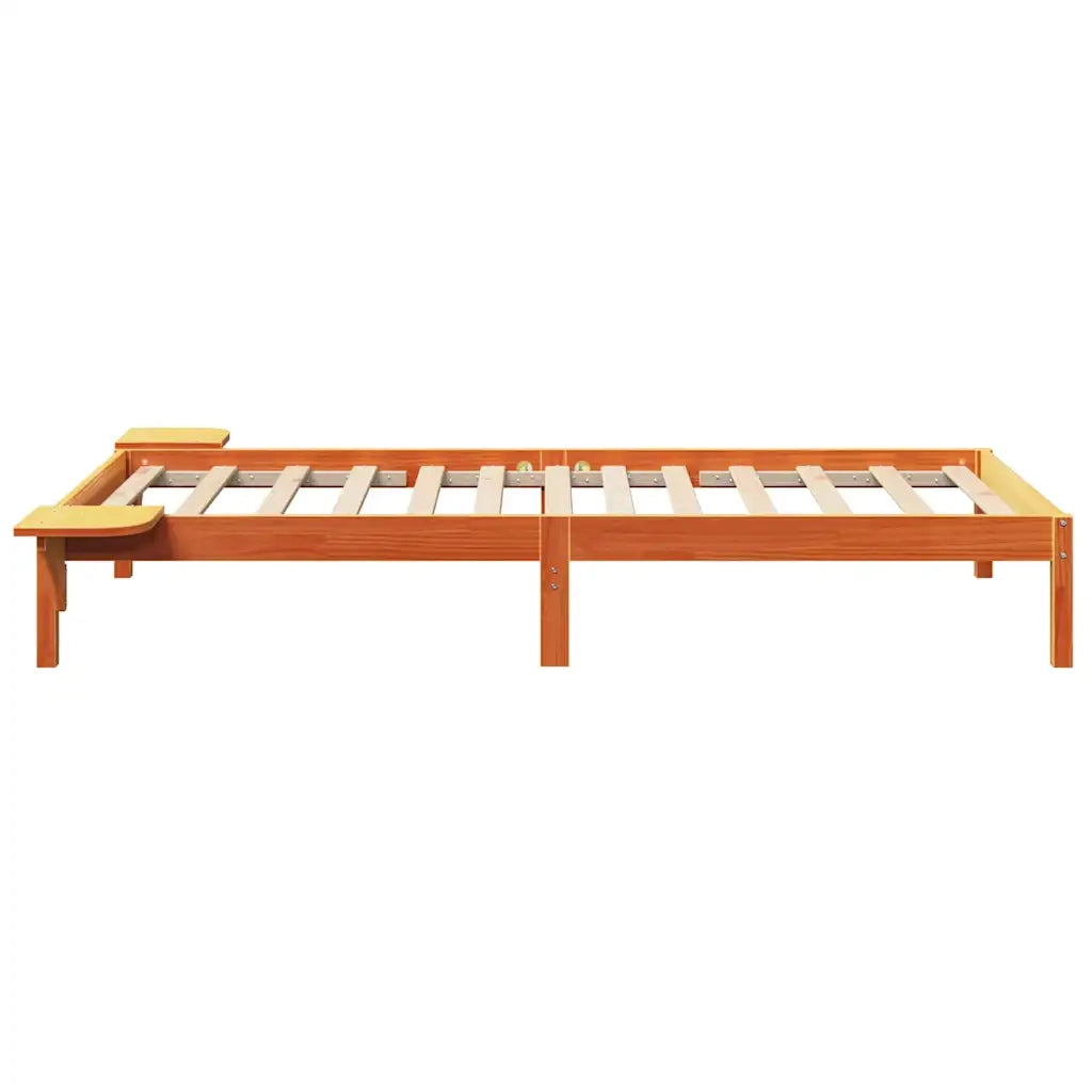 Struttura del letto Marrone cerato 80 x 200 cm Pino massello 873210