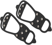 Stivali Antiscivolo per Neve - Spicchi da Neve con 8 Denti - Stivali con Spicchi da Neve Regolabili da 41 a 46 - Materiale Silicone/Rossostaino - Adatto per Escursioni/Camminata in Montagna - Spicchi da Neve con 8 Denti
