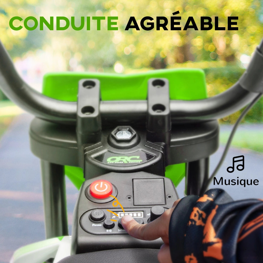 Moto Elettrica per Bambini Cross ¨C Minimal ¨C Verde 12V