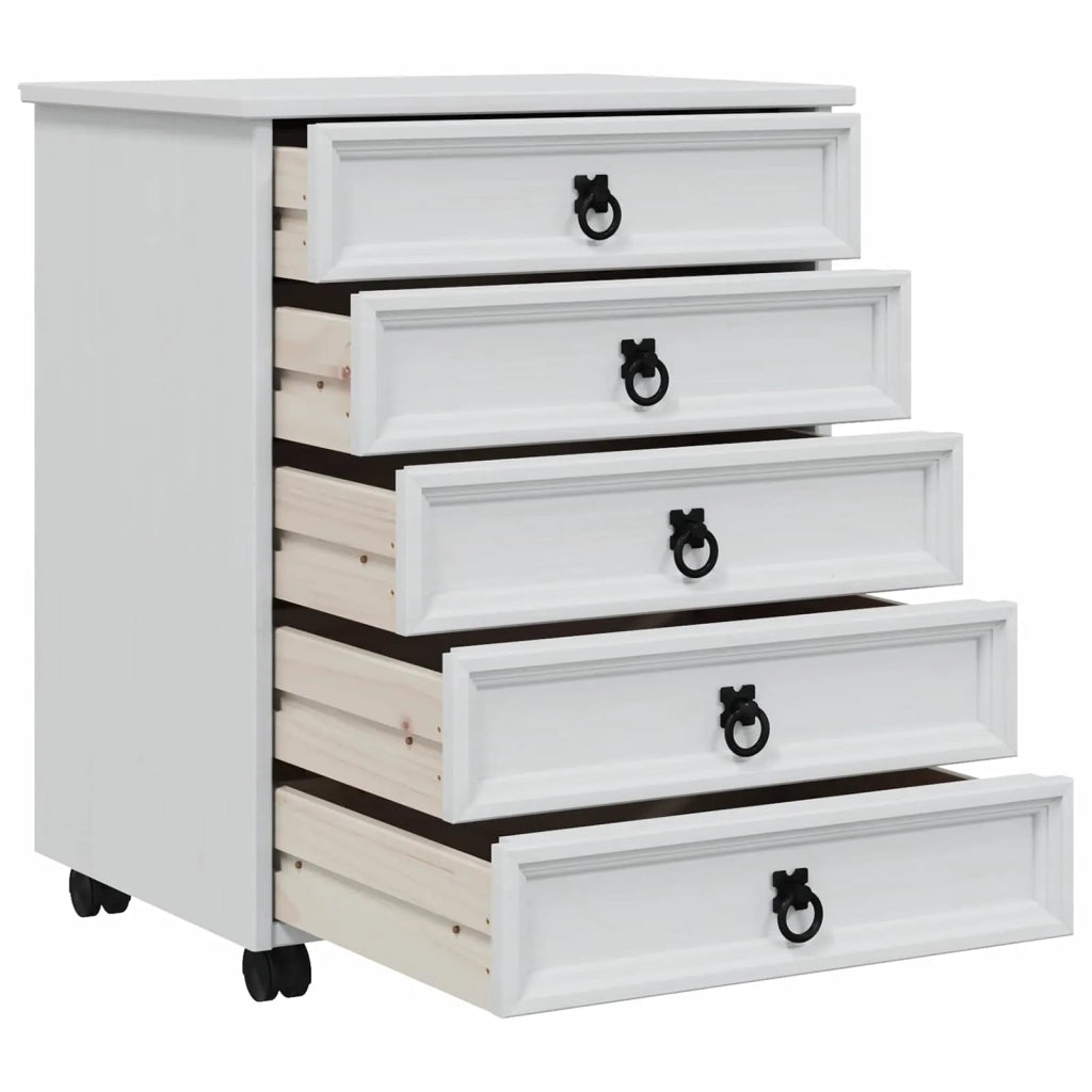 Armadietto Rotolante con Cassetti CORONA Bianco 42040534