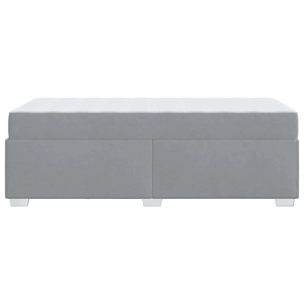Struttura del letto-Giroletto Grigio chiaro 90 x 190 cm Tessuto 655399