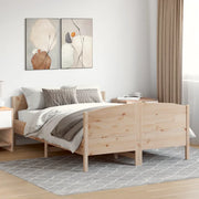 Letto senza Materasso-Struttura Letto 140x190 cm in Legno Massello di Pino 350253