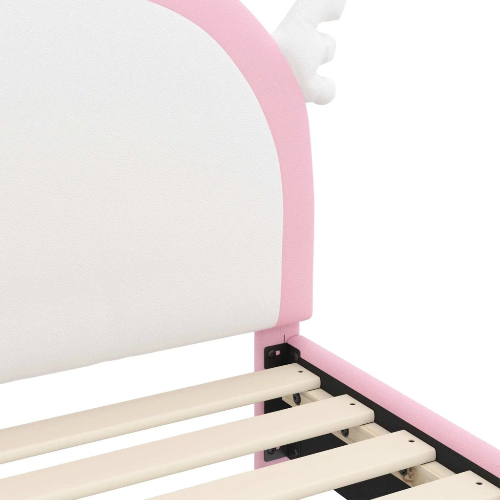 Struttura letto per bambini con testata Rosa 70 x 140 cm PU 42011229
