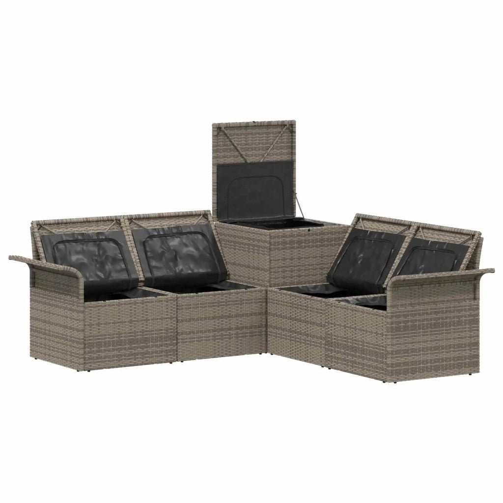 Set di divani 5 pz Grigio e Grigio Scuro 3447740