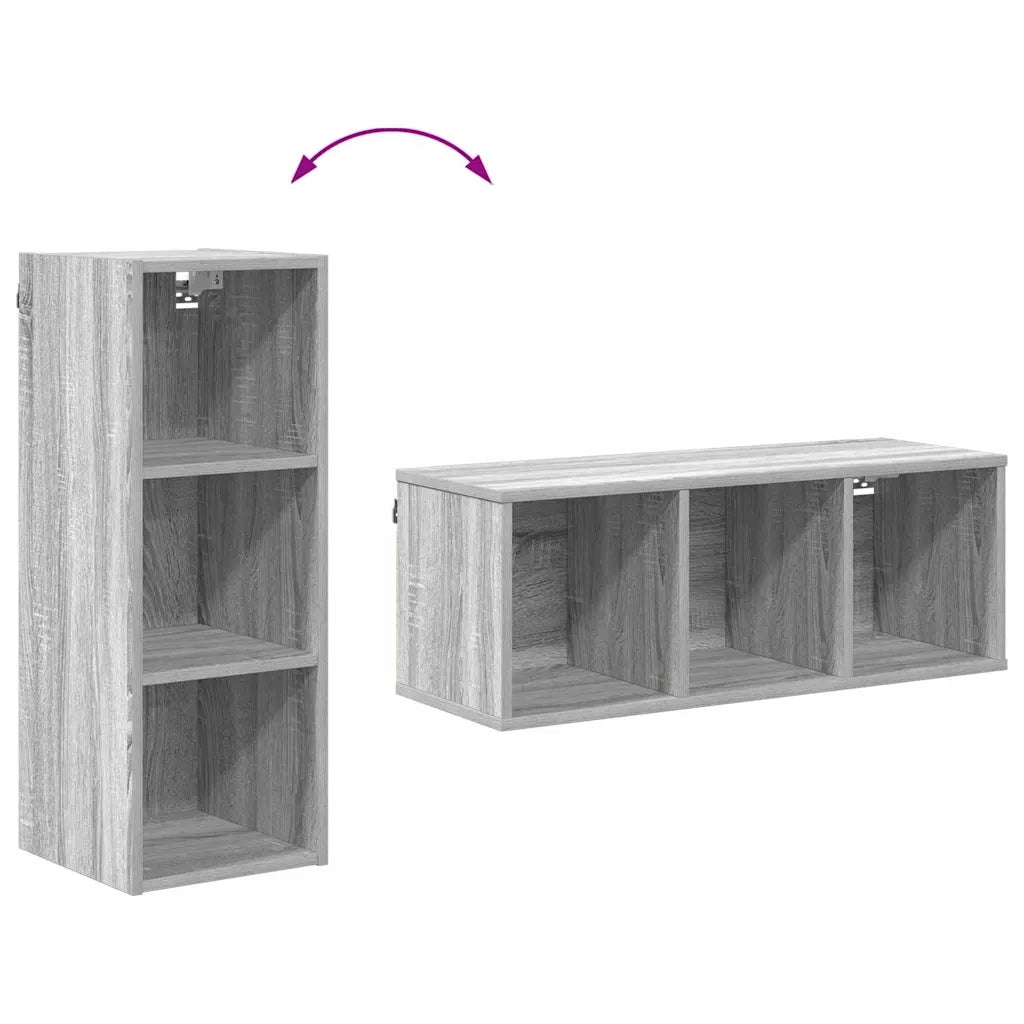 Armadio pensile Grigio Sonoma 30 x 29,5 x 80 cm 884439