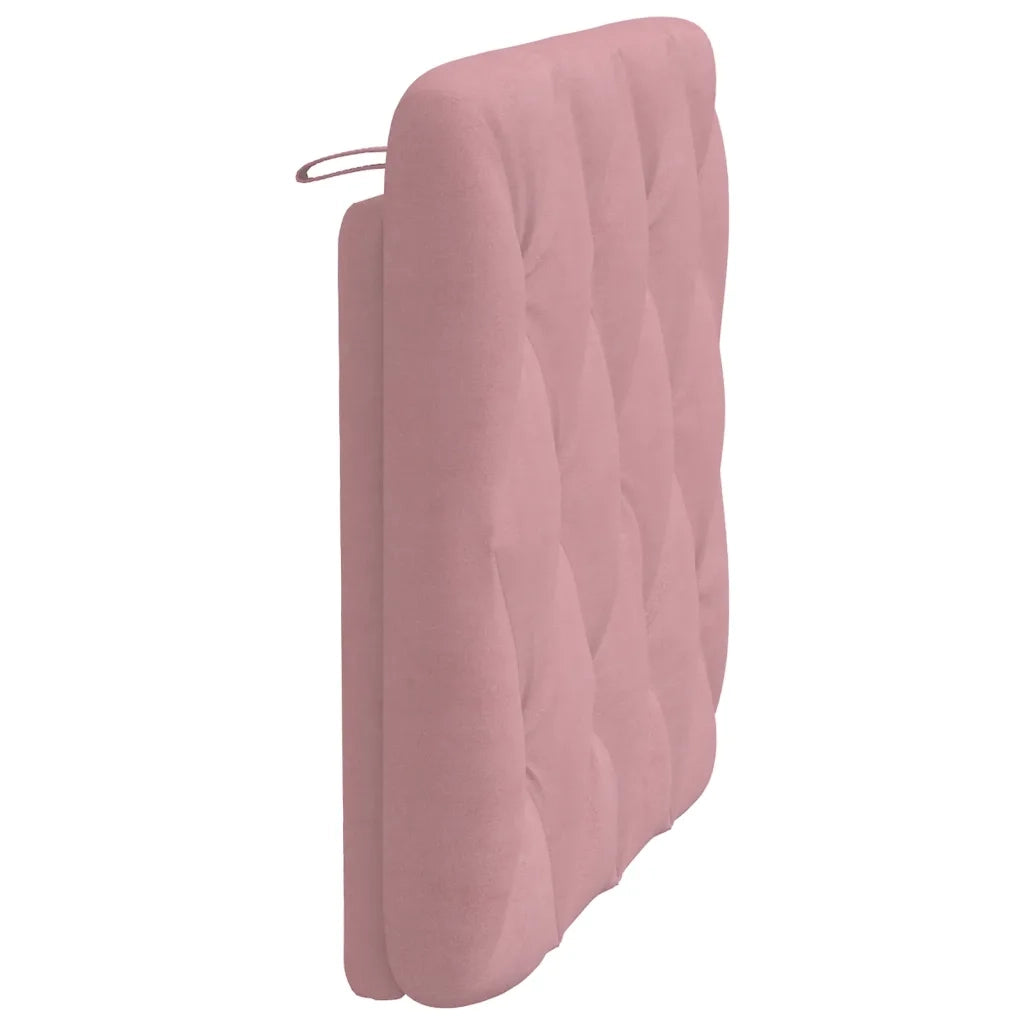 Cuscino Testiera-Cuscino per Testiera Rosa 80 cm in Velluto