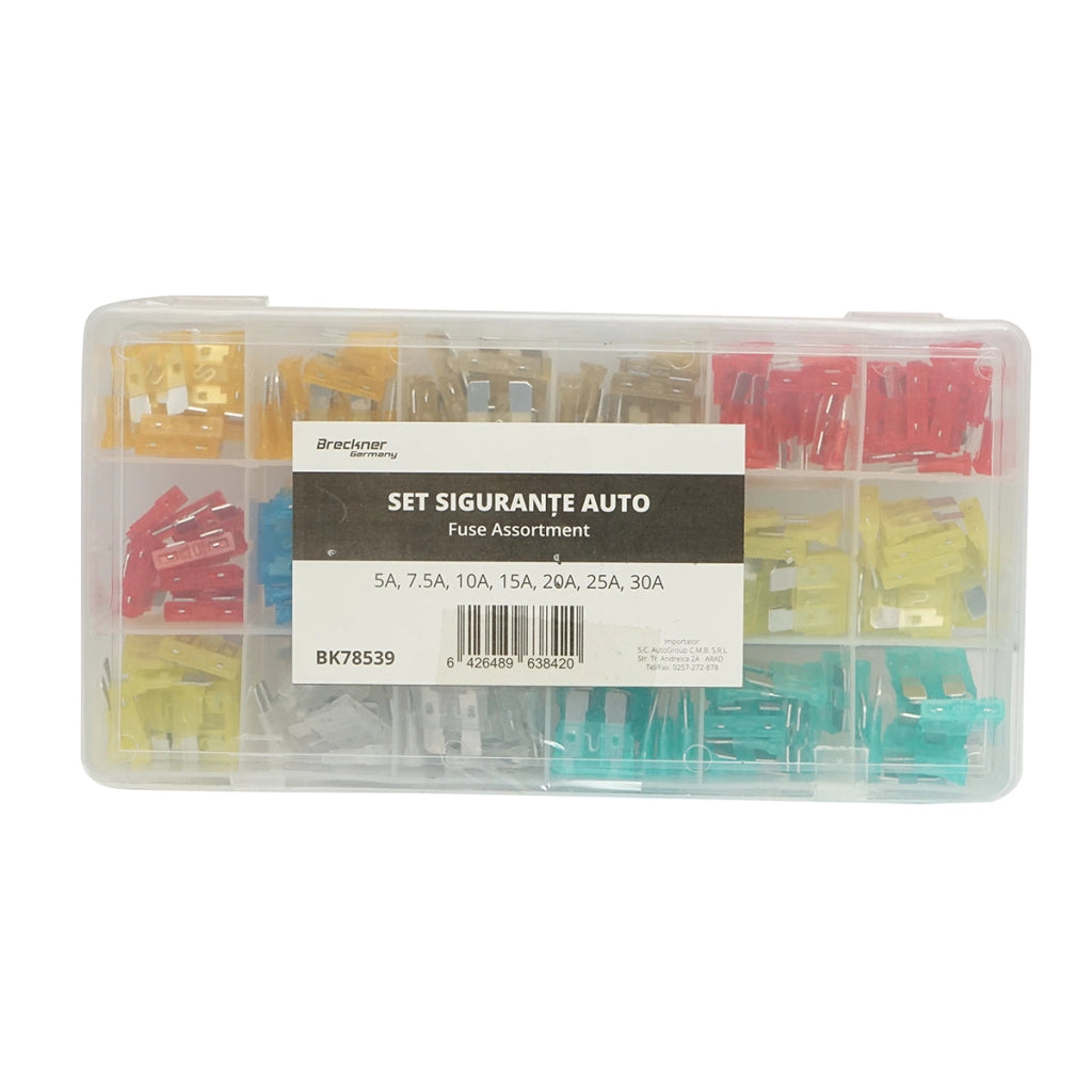 Set di 70 fusibili standard per auto combinati 5A-30A Breckner Germany