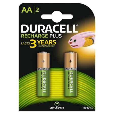 PILE RICARICABILI 'VALUE' STILO 1300 mAh - Blister 2 Pezzi - DURACELL