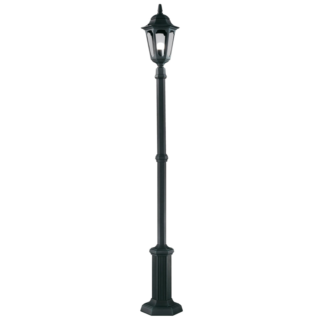 Lampione da giardino alto 200cm nero E27 Parish Elstead