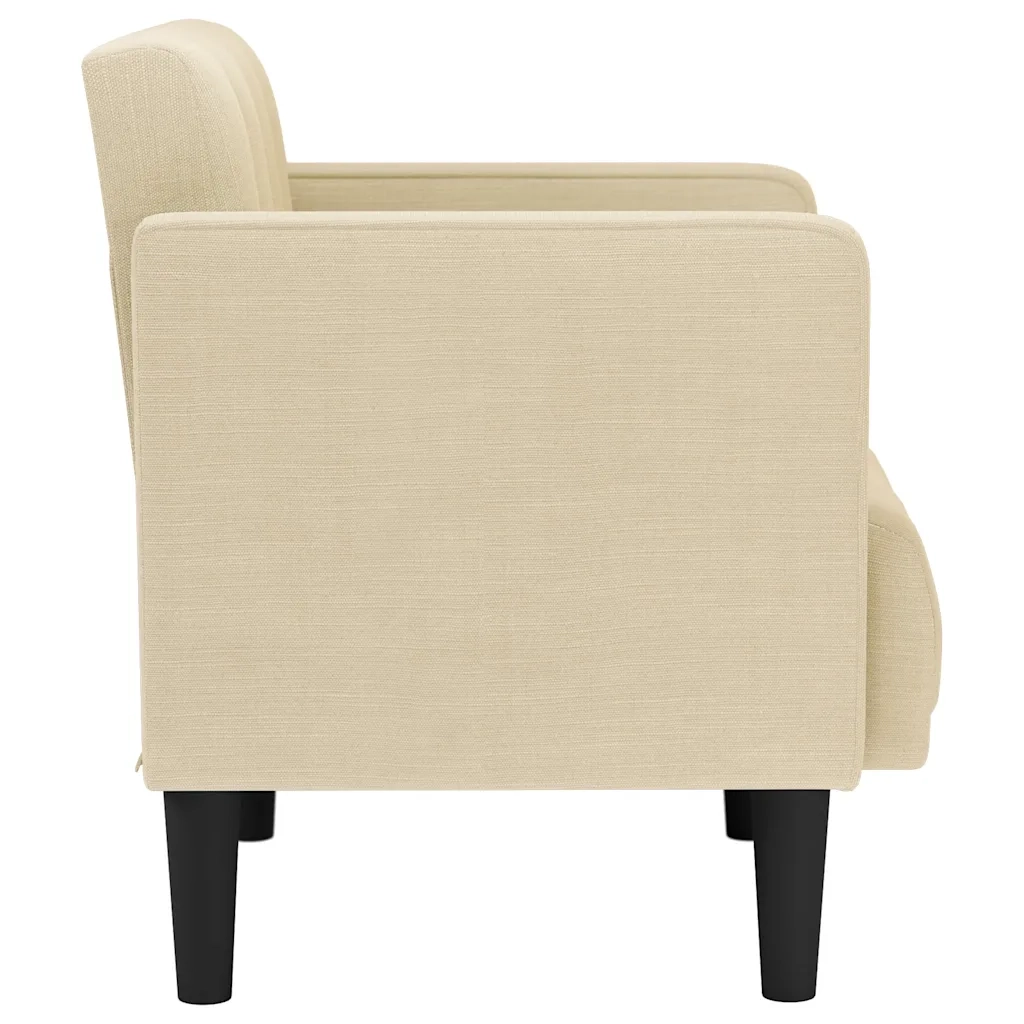Divano Sedia con Braccioli Crema 53 cm in Tessuto 4100548