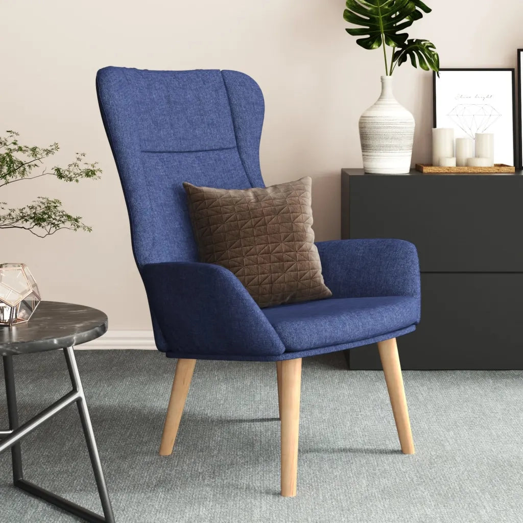 Sedia Relax Blu in Tessuto 341398