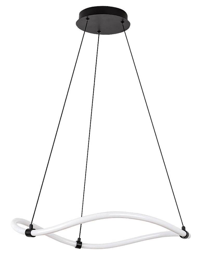 Lampada a sospensione LED Rabalux Serena Ø64cm nera
