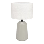Lampada Da Tavolo Minimal Capalbio Ceramica Sabbia 1 Luce E27
