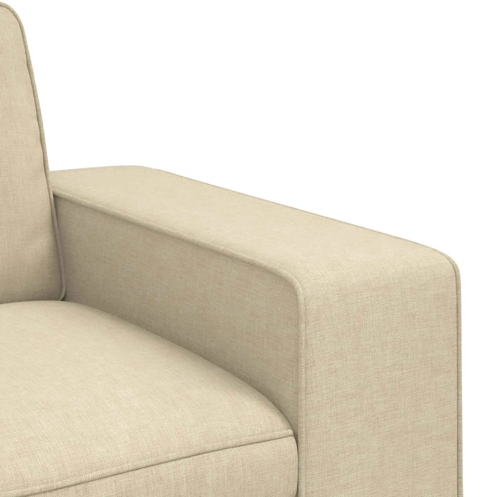 Divano Crema 182 x 80 x 82 cm Tessuto