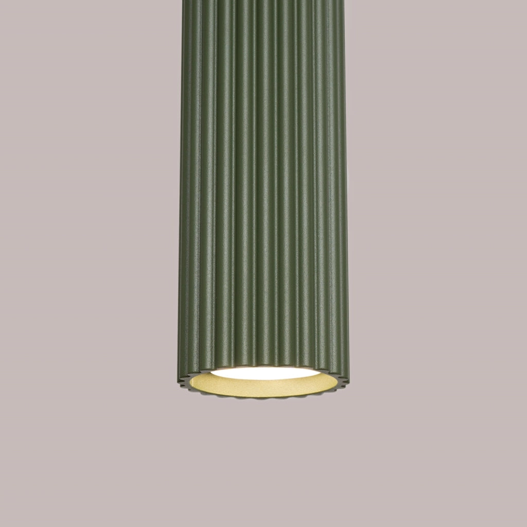 Lampada a sospensione KARBON 1 verde oliva