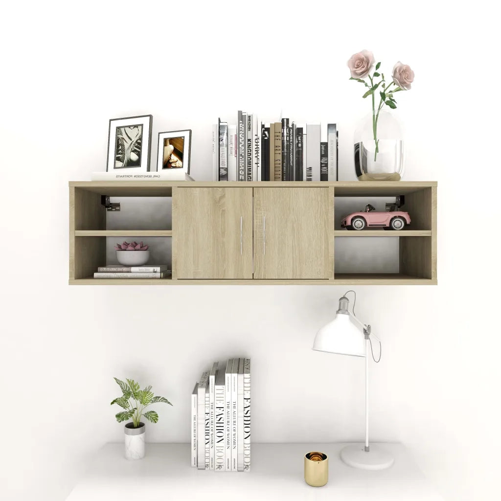 Scaffale a parete | Ripiano a parete | Mensola a parete Rovere Sonoma 102x30x29 cm Legno Multistrato