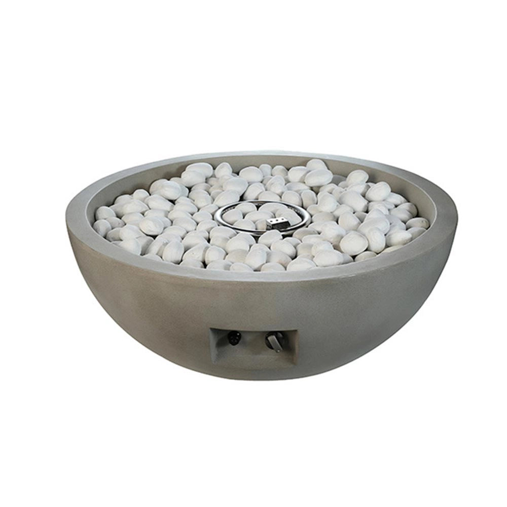 Set Ghiaia Bianca 24 Sassi Decorativi per Stufe e Camini a Bioetanolo