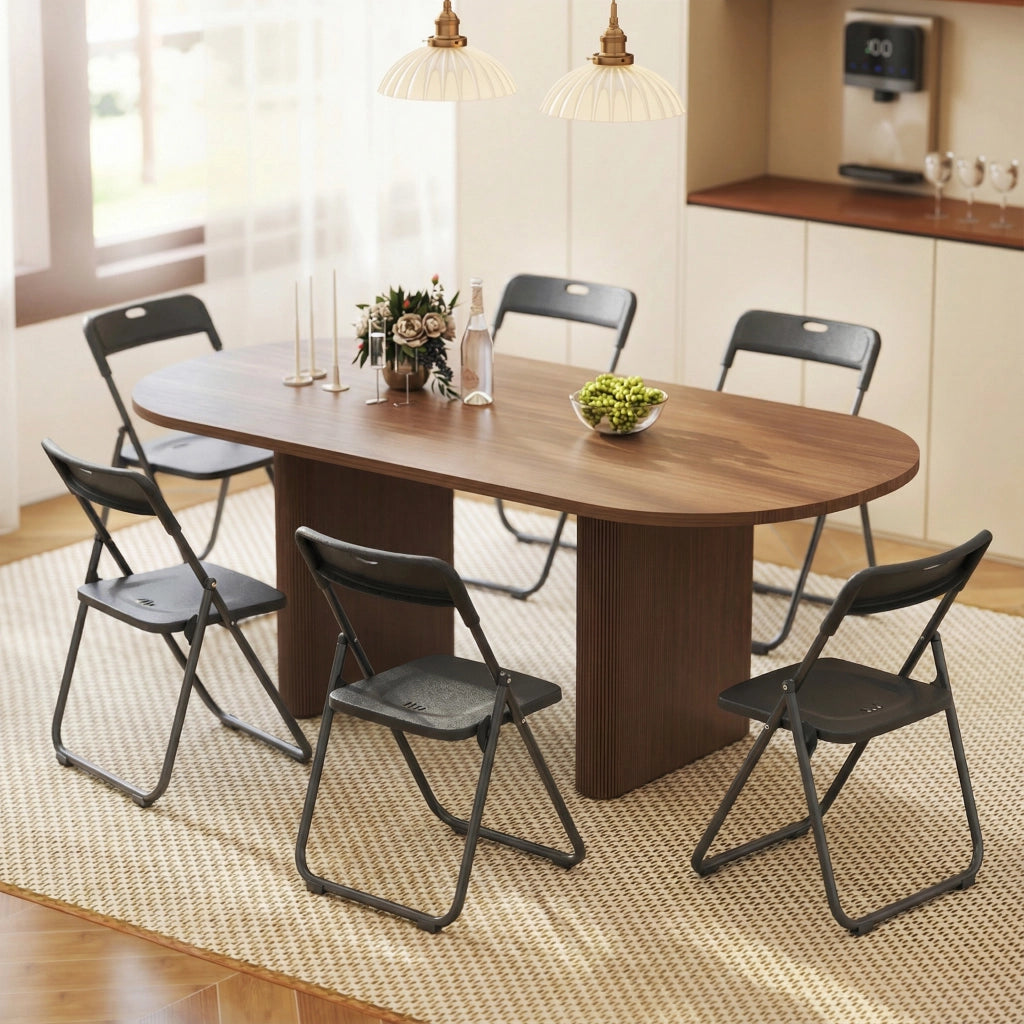 Sedia Pieghevole ¨C Minimal ¨C Plastica, Nero, 48.5x47x75 cm