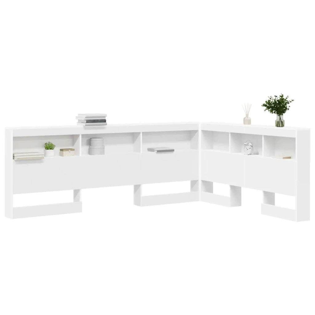 Testata contenitore Bianco 140 cm Legno multistrato 3335485