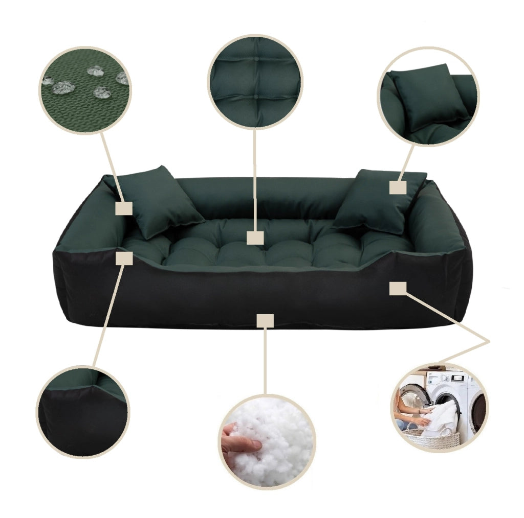 AIO FACTORY XXL ECCO Letto per cani impermeabile verde