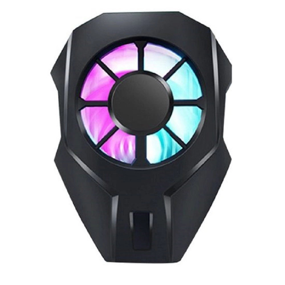 Trade Shop - Radiatore Di Raffreddamento Ventilatore Usb Led Rgb Ventola Smartphone Q-cl10 -