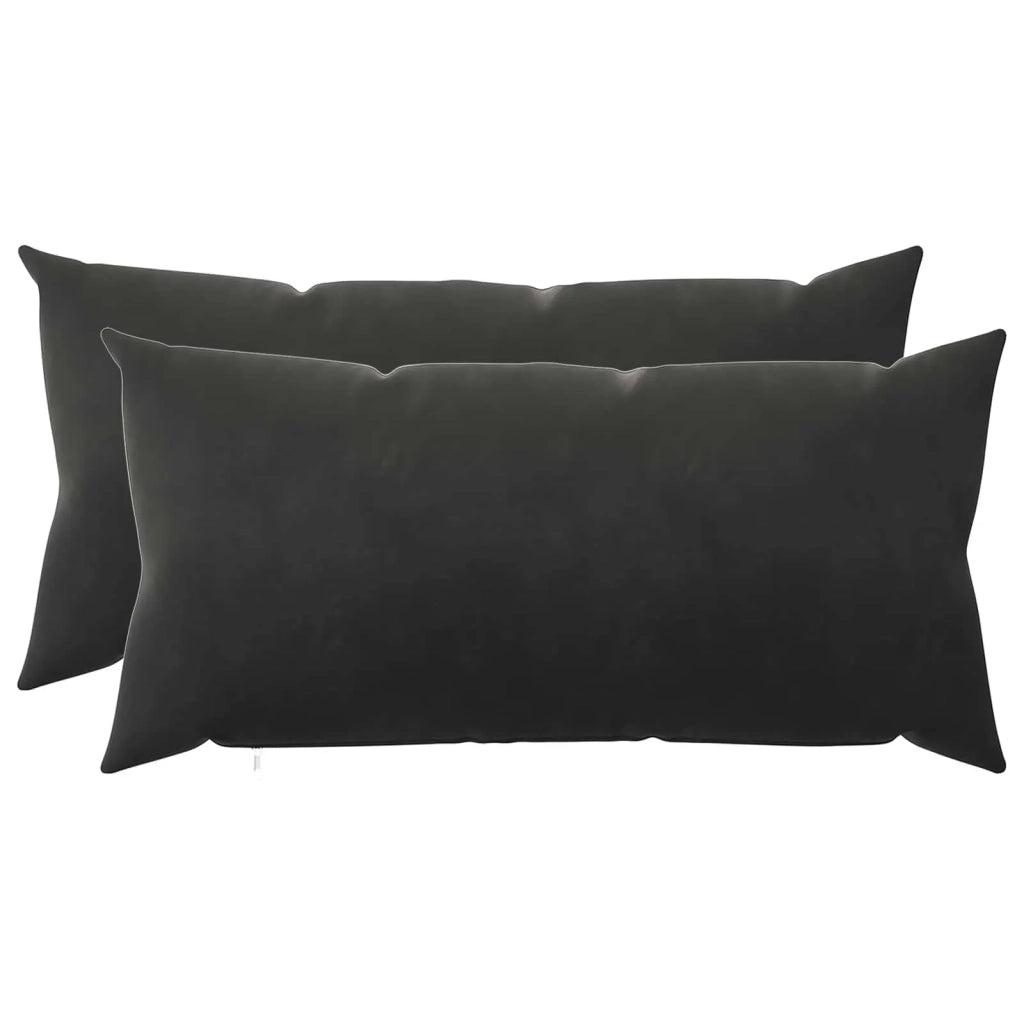 Cuscino con cuscino HEERLEN 2 pz Nero Velluto 925297