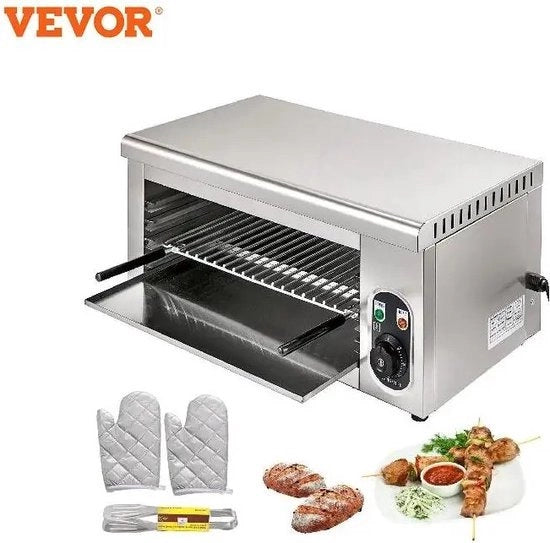 Fornello elettrico in acciaio inossidabile - Griglia - Forno per pizza - Pollo - Cucina