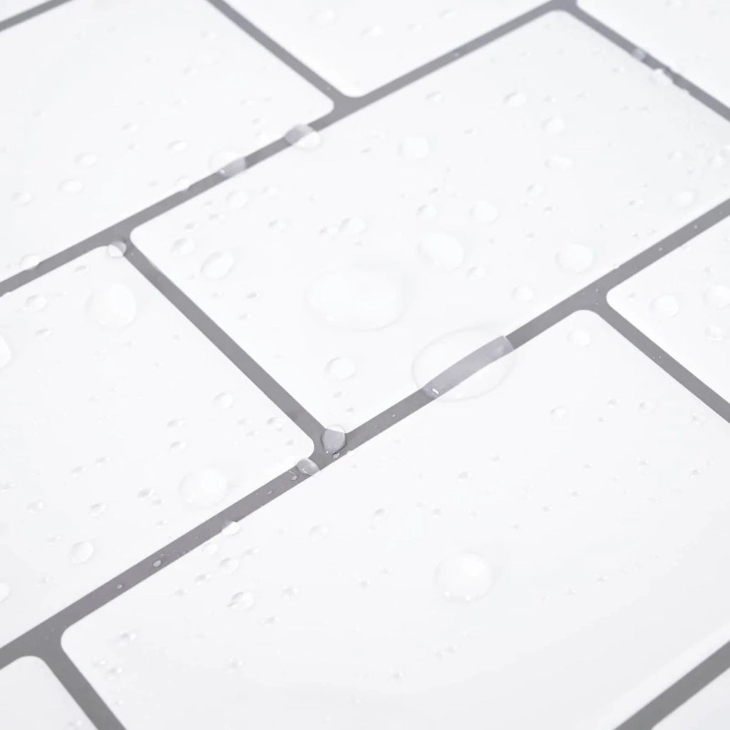 Piastrella subway 50 pz Bianco e Grigio 30 x 30 cm CFW9363532