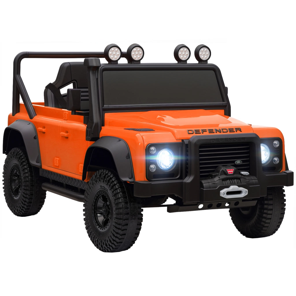 Auto elettrica per bambini ¨C Minimal ¨C 12V, telecomando, luci LED, arancione