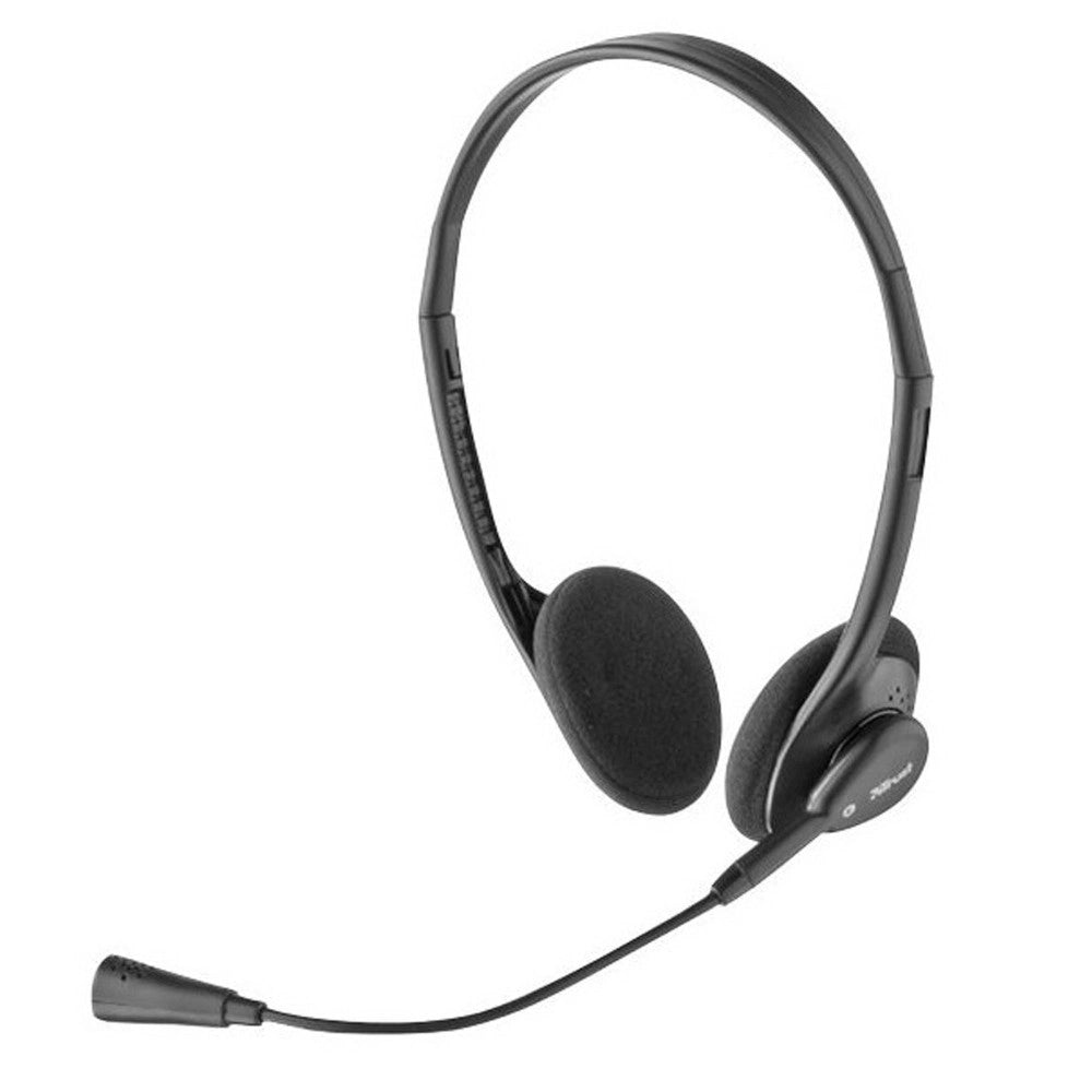 Trade Shop - Cuffie Stereo Con Microfono Per Smartphone Tablet Pc Lettori Mp3 Jack 3,5mm -