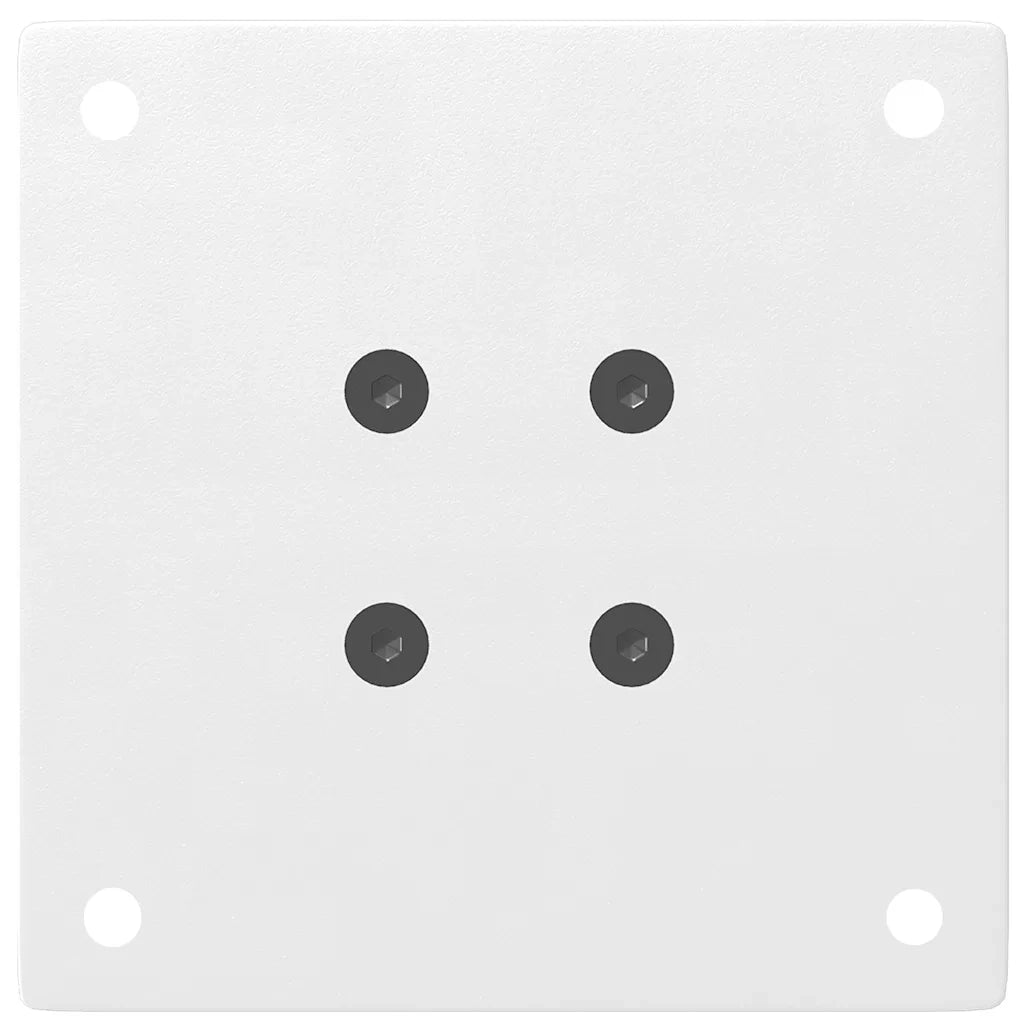 Gambe per Tavolino da Caffè 4 pz Bianche 30-32 cm Acciaio 4012449