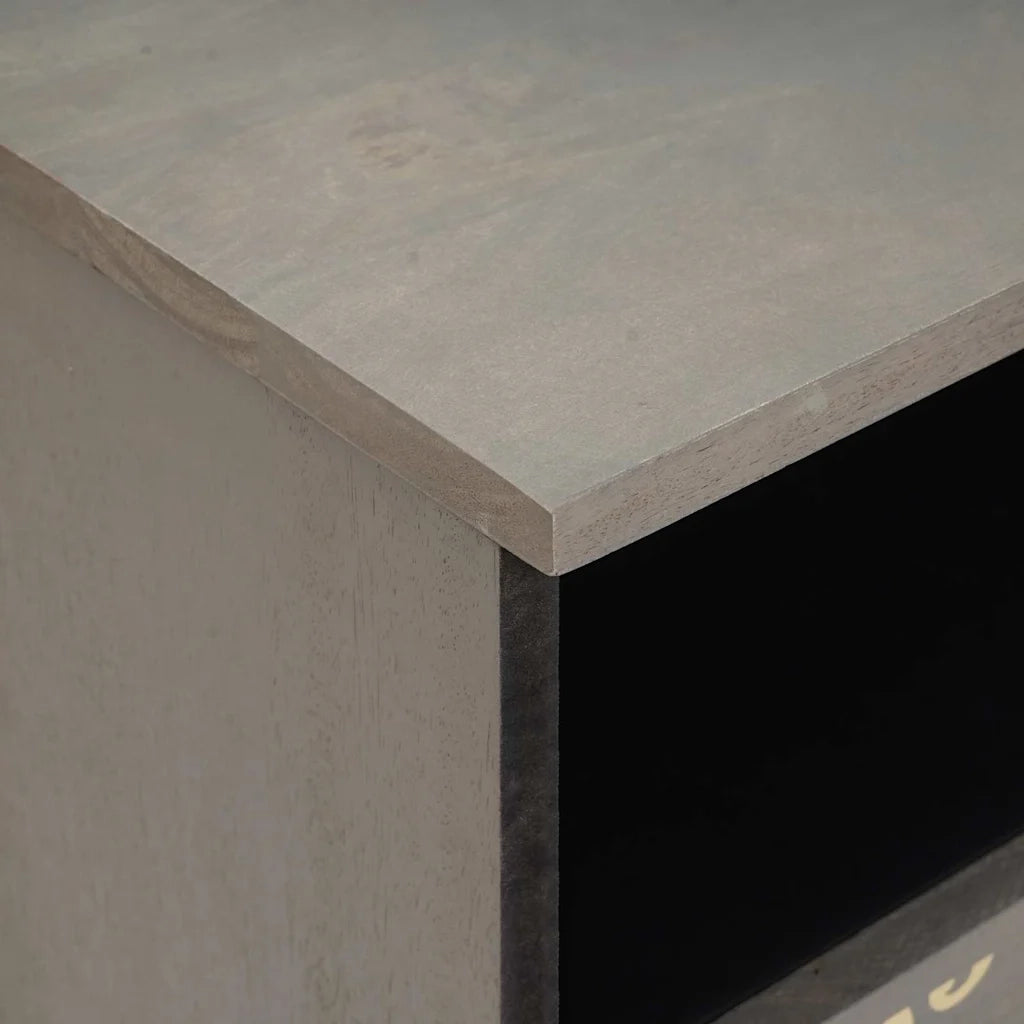 Armadio da Notte con cassetto 2 pcs Grigio 40 x 33 x 46 cm 4018779