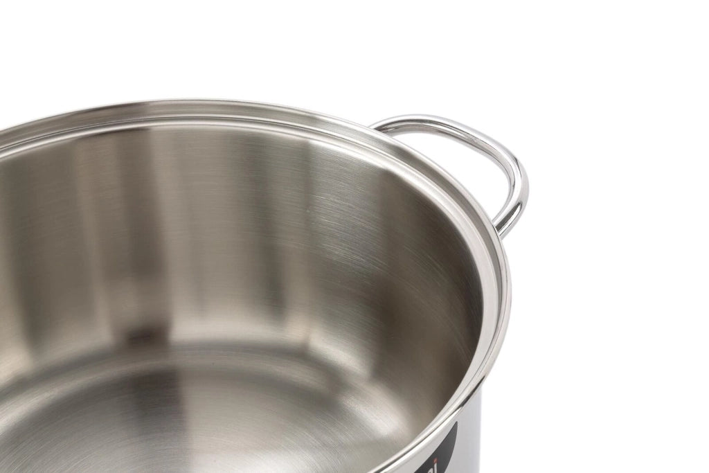 Barazzoni 266102028 Bonita Casseruola in Acciaio Inox 28 cm con Fondo Tripla Strato adatto a tutte le Fonti di Calore incluso Induzione Lavabile in Lavastoviglie colore Antracite
