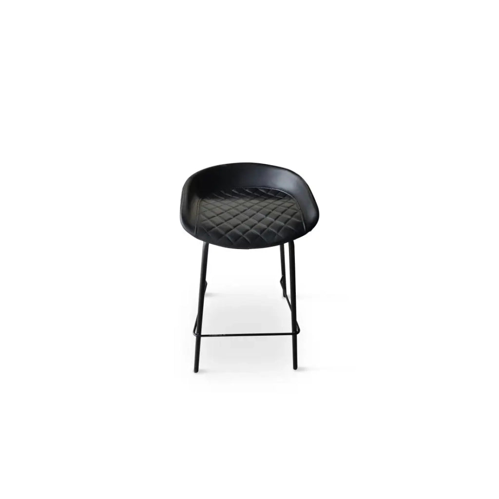 Sedia da bar 'NURBY' Nera, dimensioni: H74 x L43 x P43 cm