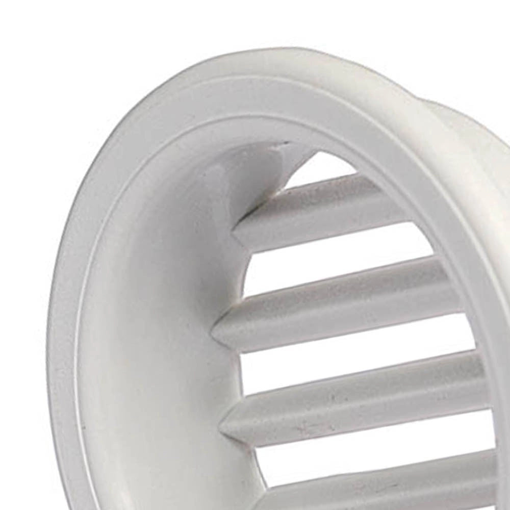 Griglia di areaz. circol. 32 da incasso in plastica per mobili