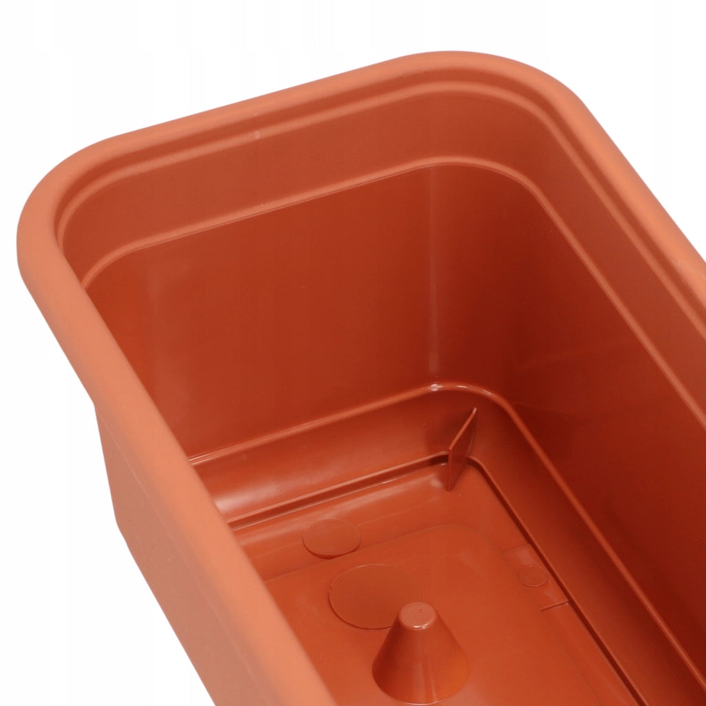 Vaso da fiori rettangolare in plastica KADAX per balcone, 80 cm.