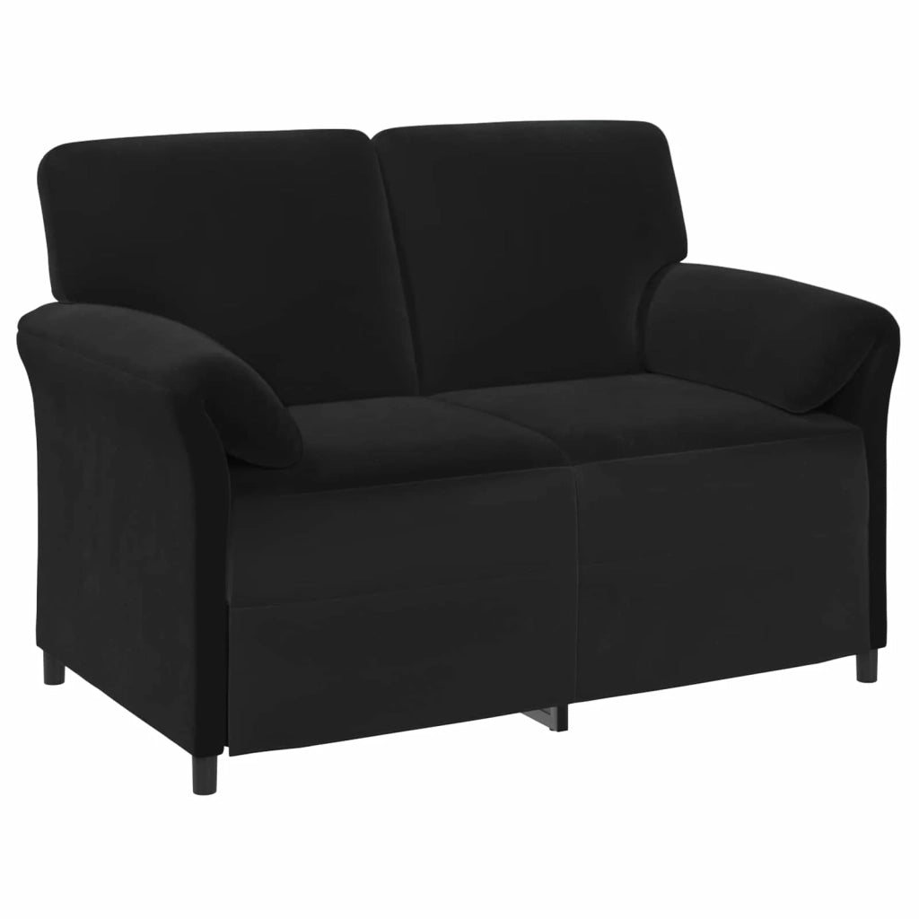 Set di divani 2 pz Nero Velluto 3424891