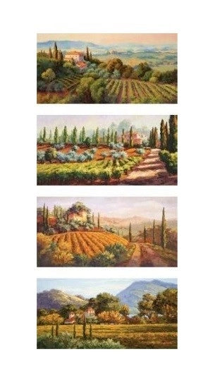 Quadro da Parete oleografico campagna 17 x 37 x 3 cm 4 Modelli