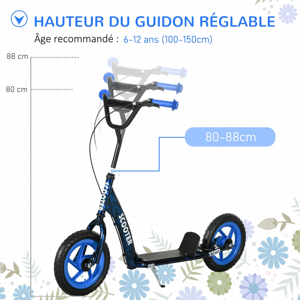 Scooter per bambini con altezza regolabile ¨C zephmum ¨C blu