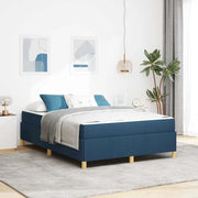 Struttura del letto con materasso Blu 140 x 190 cm Tessuto 3398940