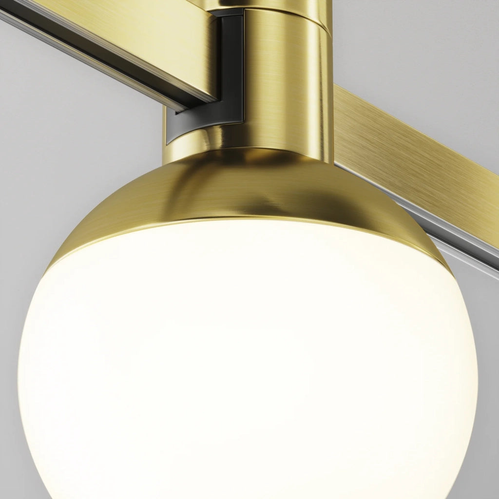 Maytoni Lampada da binario moderna Flarity Luna 1 luce LED integrato ottone alluminio
