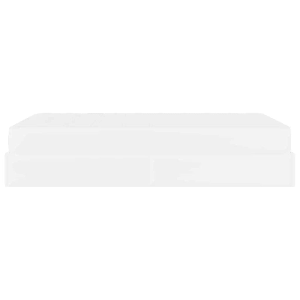 Struttura letto con materasso con materasso 2 pcs Bianco PVC