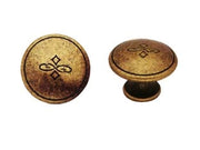 POMOLI PER MOBILI MOD.24130 IN ZAMA FLORENCE- - ø mm.30 - 10 pezzi METALSTYLE