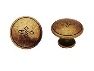 POMOLI PER MOBILI MOD.24130 IN ZAMA FLORENCE- - ø mm.30 - 10 pezzi METALSTYLE