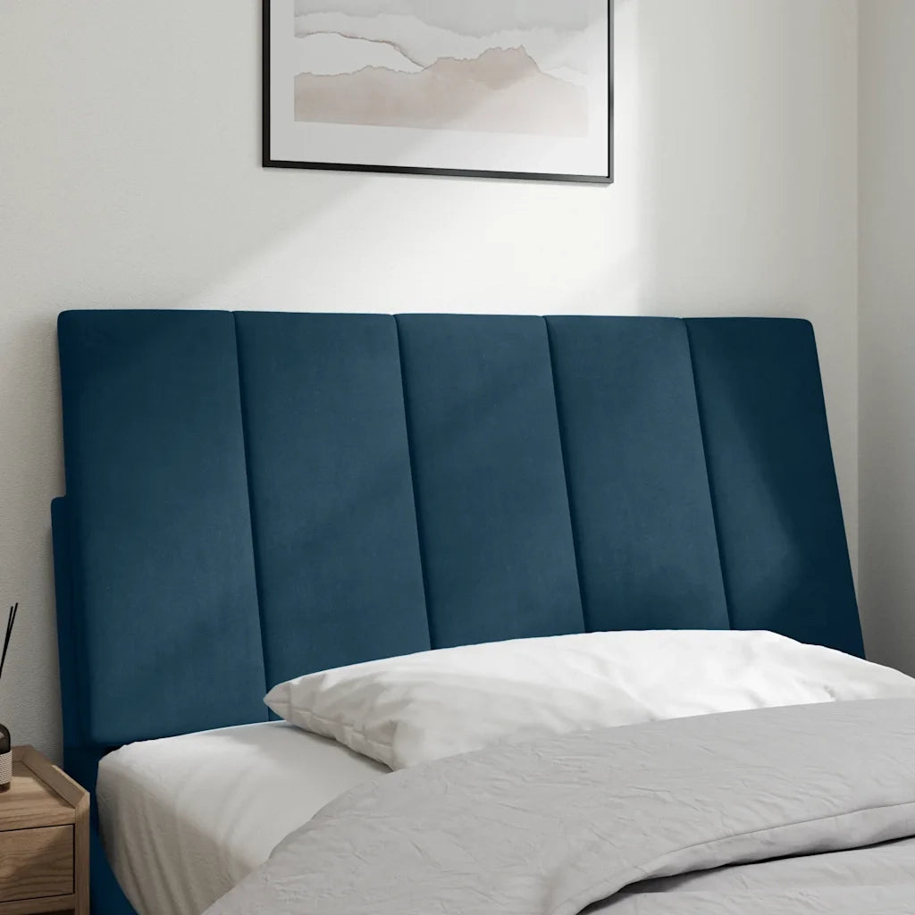 Cuscino Testiera Hanko Blu 100 cm in Velluto 374659