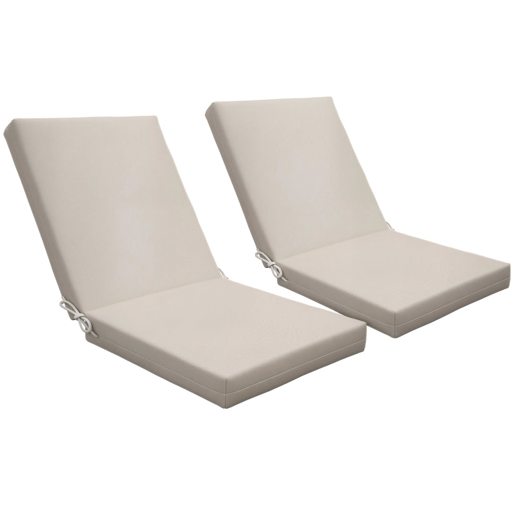 Cuscini per Poltrona ¨C Zephmum ¨C 2 Pezzi Beige 112x51 cm