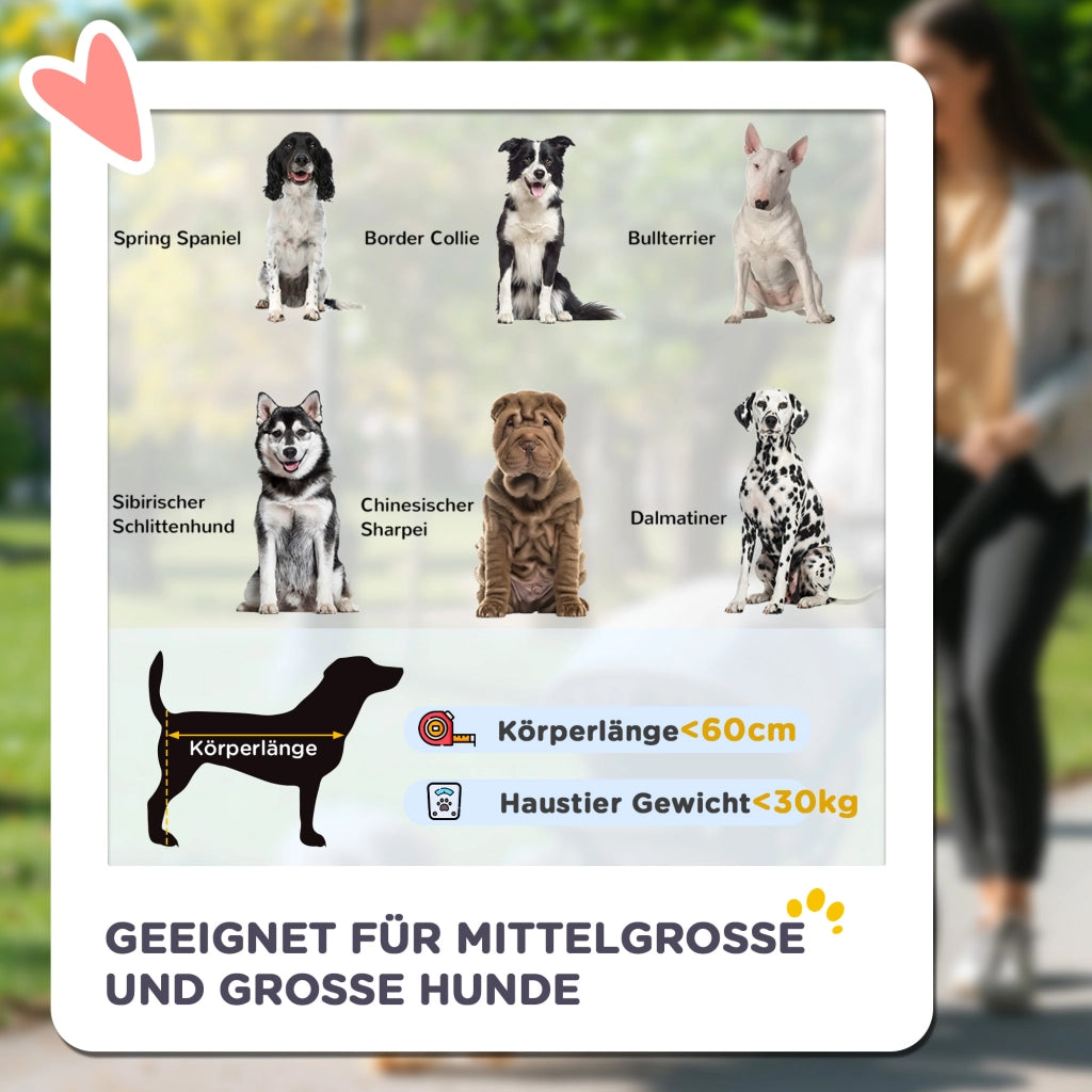 Passeggino/carrozzina per cani, pieghevole con cuscino e guinzagli di sicurezza, passeggino per gatti con finestra in rete e tasca laterale,