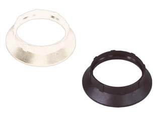 GHIERA TERMOPLASTICA PER PORTALAMPADA E14- - colore bianco - 10 pezzi
